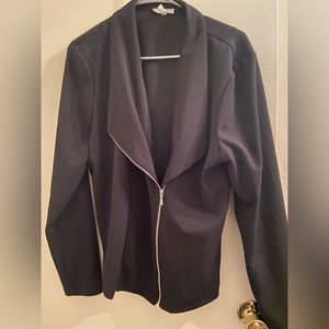 Maurices large black lightweight moto jacket worn twice